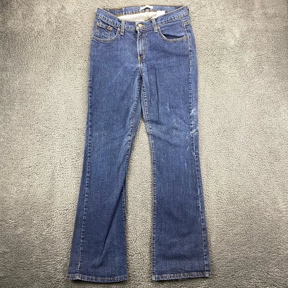 Levi's 529 Curvy Jeans Womens Size 10M Blue Denim Bootcut Dark Wash Pants Casual